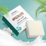 Goat Milk Fibroin Soap Handmade Wash Natural Cleansing Skin Care Repair Eliminate Acne Korean Beauty Moisturizing