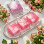 Rose Essential Oil Soap Skin Lightening Soap Face Wash Bath Cleansing Handmade Soap Oil Control Whitening Soap