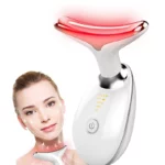 Electric Neck Beauty Massager EMS Color Light multifunction Beauty Equipment Face and Neck Massager Unti Wrinkles