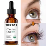 Eyelash Growth Serum Castor Oil Essence Eyelashes Eyebrows Enhancer Lengthening Fuller Thicker Lashes