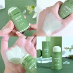 Green Tea Mask Stick Remove Blackheads Acne Deep Cleansing Purifying Clay Mask Oil Control Solid Mask Moisturizing Skin Care