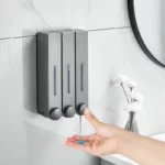 Soap dispenser single double three head wall-mounted hand sanitizer bottle shampoo shower dew dispenser