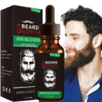 Men Beard Growth Essential Oil Organic Plant Lavender Rosemary Argan Fragrance Liquid Facial Hair Loss Repair Skin