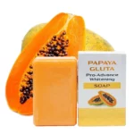 Natural Papaya Enzyme Skin Cleansing & Whitening Soap Exfoliating Even and Bright Skin Tone Organic Handmade Soap
