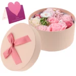 Small Round Box Preserved Flower Decoration Wedding Flowers Floral Scented Soap Mother's Day