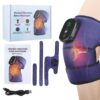Electric Elbow Shoulder Knee Massager Red Light Therapy Heating Vibration Massage Brace Knee Pad For Arthritis Joint Pain Relief