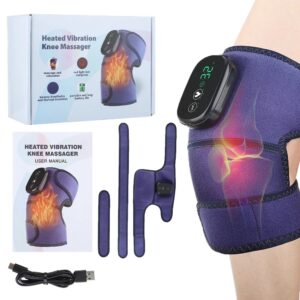 Electric Elbow Shoulder Knee Massager Red Light Therapy Heating Vibration Massage Brace Knee Pad For Arthritis Joint Pain Relief