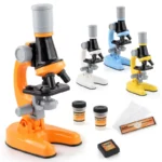 Children's Microscope Zoom Biology Lab with LED Lights Science Experiment Kit Science Toys Preschool Educational-equipment