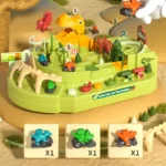 Toys Car Dino Adventure Curved Road Track Rail Vehicle Parking Lot Games Children festival birthday Kid