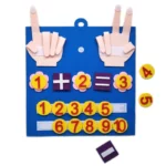 Kid Montessori Toys Felt Finger Numbers Math Toy Children Counting Early Learning For Toddlers Intelligence Develop