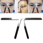 Eyebrow Tattoo Stencil Ruler Tools Balance Shaper Template Definition Permanent Makeup 3D Pen Kit