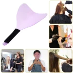 Plastic Haircut Mask Shield Cover Multipurpose Hairdressing Products Cover with Handle Face Spray Shield Antiskid for Hair Tools