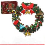 Christmas Wreath Building Block Eucalyptus Wreath and Dried Flower Wreath Model Kids Christmas Gift