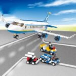 Airbus Aerospace Plane Building Blocks Toy, Aircraft Model Assembling Educational Toys