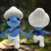 Anime Smurf Cat Plush Animals Blue Elf Cat Plush Toy Funny Popular Home Sofa Cushion Dolls Children