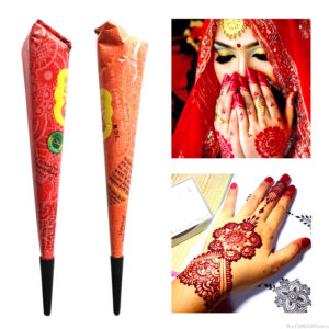 Temporary Indian Henna Tattoo Paste Waterproof Body Paint Henna Art Cream Cone for Stencil Mehndi Body Art