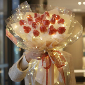Multipurpose Diy Luminous Wrapping Paper Valentine's Day Flower Bouquet Gifts Packaging Paper LED Light Decorations