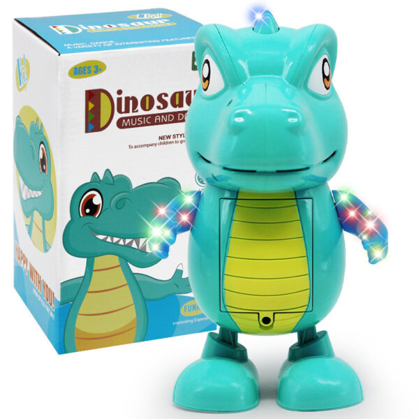 Electric Dancing Dinosaur LED Light Music Model Simulation Animal Toy Children Toddler Early Education Cognition