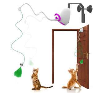Electric Cat Toy Rope Automatic Teaser Cat String Toys Hanging Door Interactive Kitten Game Toy Random Swing Cat