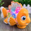 Transparent Gear Swinging Fish Electric Toy, Fun Lighting And Music, All-Round Walking Fish, Suitable For Children's Creative