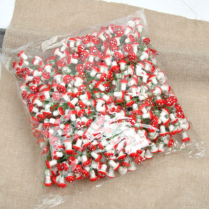 Mini Red Mushroom Garden Dotted Small Potted Diy Toy House Landscape Bonsai Plant Garden Decoration Wholesale