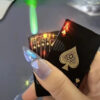 Lighter Creative Metal Windproof Blue Flame Playing Card Cigarette Lighter Funny Toy Smoking Accessories Gift for Men