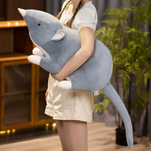 Mouse Soft Plush Toy Lovely Grey Mice Full Stuffed Animal Rat Pillow Funny Toy Birthday Christmas Gifts