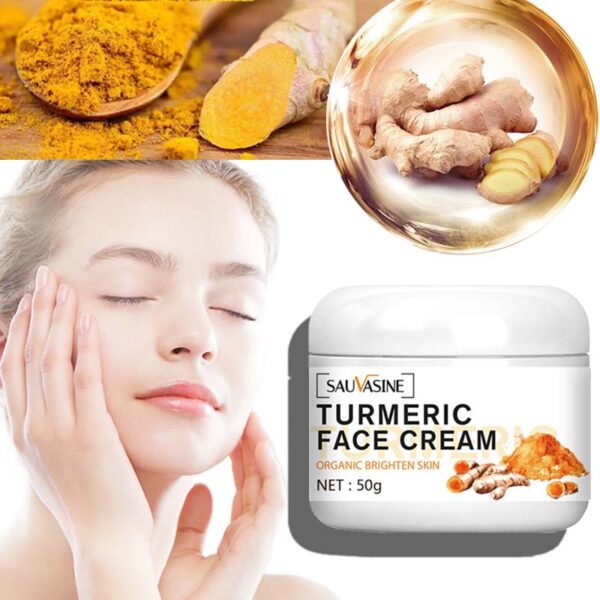 Turmeric Face Cream Whitening Instant Anti-Aging Fade Fine Line Lifting Firming Cream Moisturizing Brightening Skin Care Cream
