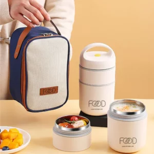 insulated lunch box for office workers, porridge cups, soup pots, portable breakfast boxes, classrooms and canteens.