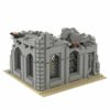 Damaged Tree House Building Blocks Military War Scene Ruins Battlefield Broken Walls Fortress Bricks