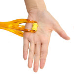 Hand Finger Massager Acupressure Dual Roller Joint Relaxing Beauty Plastic Massage Tool for Blood