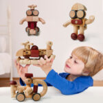 Magnets Toy Wooden Construction Set Games Magnetic Building Blocks Montessori Toys For Girls Boys Babies