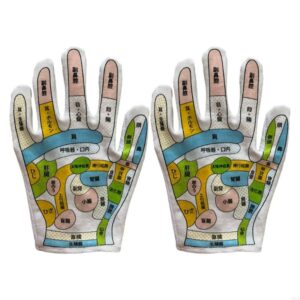 Foot Acupressure Sock Massaging Reflexology Sock Glove Knitting Point Tool Hand Covers Man