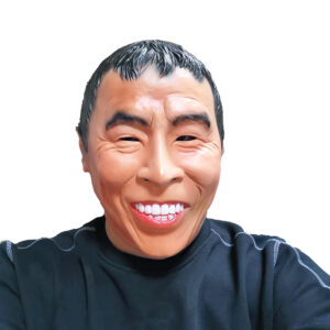 Man Mask Adult Size Smile Face Realistic Human Male Mask Halloween Party Fancy Dress