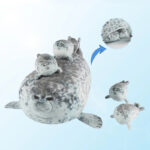 Mother and son Seal five-piece plush toy Seal zipper toy for boys and girls Christmas Halloween