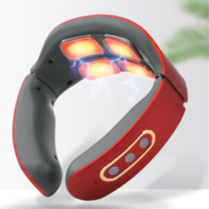 Electric Neck and Shoulder Pulse Massager 6 mode 9 levels Adjustable Heat Cervical Vertebra Relax Pain