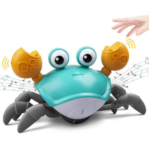 Baby Toys with Music LED Light Up Musical Toys for Toddler Automatically Avoid Obstacles Interactive Toys