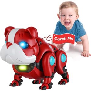 Baby Musical Toys Electronic Walking Moving Mecha Dog for Kids Interactive Toys Voice Control Light Music Toys