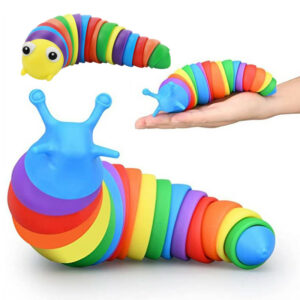 Fidget Slug Toy for children 3D Colorful Sensory Slug Relieves Fun Decompression Toy Creative Twist Caterpillar