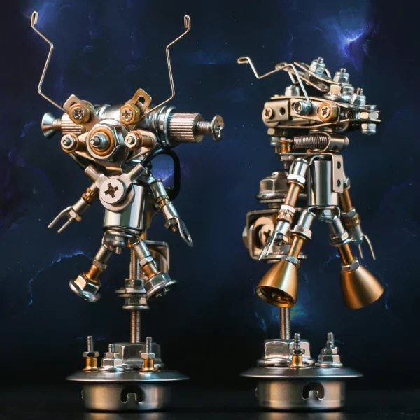 DIY Metal Puzzle Mechanical Alien Mech Building Kits Mini Jigsaw Puzzles Assembly Toys for Adults Collection Gifts