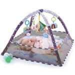 Baby Mat Kids Activity Gym Fitness Frame Play Mat Toys Playground Crawling Game Blanket Fence Toddler Game Center