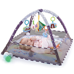 Baby Mat Kids Activity Gym Fitness Frame Play Mat Toys Playground Crawling Game Blanket Fence Toddler Game Center