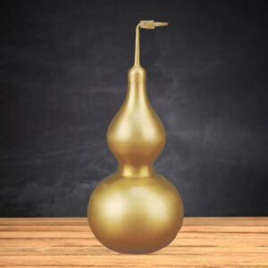 Fengshui Golden Gourd: Wealth Hulu Figurine Decorative Copper Statue Wealth Peaceful Home