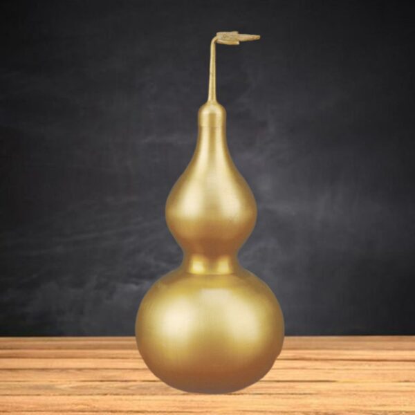 Fengshui Golden Gourd: Wealth Hulu Figurine Decorative Copper Statue Wealth Peaceful Home