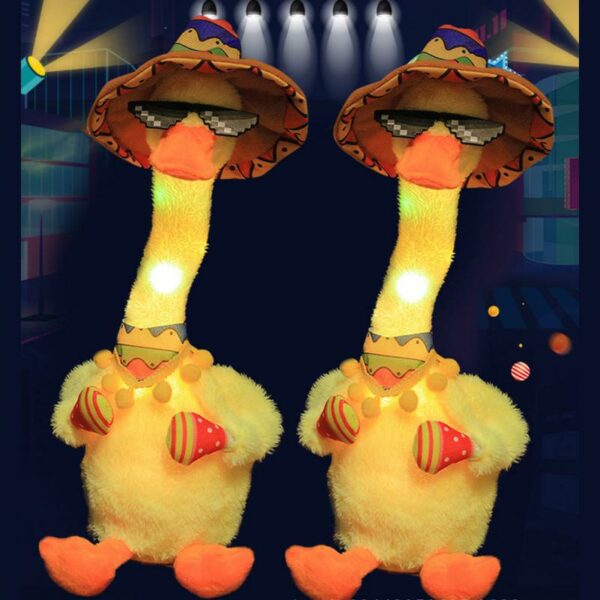 Toy Dancing Duck Repeat Talking Sing Toy Electronic Plush Toys Record Early Education
