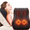 Electric Neck Massager Pillow Head Cervical Ttraction Body Massage Car Back Pillow with Heating Vibrating Massage