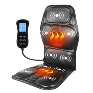 Electric Back Massager Massage Chair Cushion Heating Vibrator Car Home Office Lumbar Neck Mattress Pain Relief