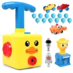 Air Inertial Power Balloon Car ToysTower Rocket Launcher Duck Frog Model Education Science Experiment Toy
