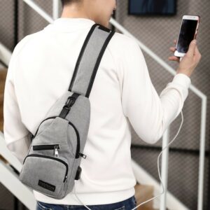 Shoulder Bag For Male Multifunction Crossbody Bag On Shoulder Men Travel Sling Bag Pack Messenger Pack Chest Bags Fashion