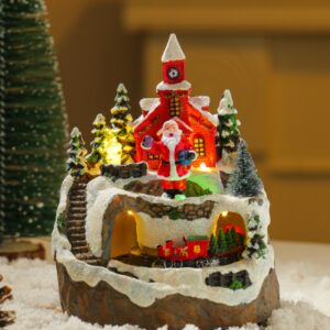 Creative Music Spinning Christmas Resin Decorative Articles